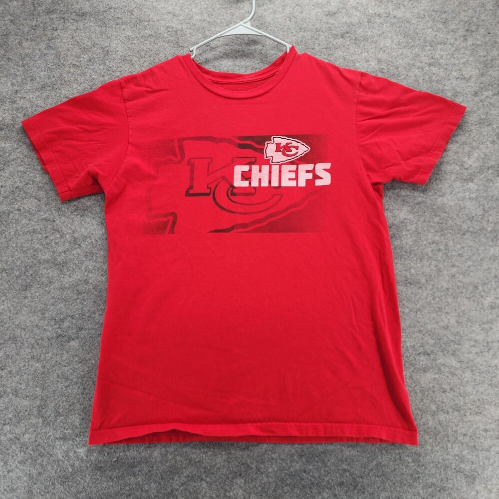 Kansas City Chiefs Shirt Mens Large Short Sleeve Red NFL Football